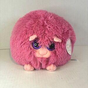 Harry Potter Wizarding World Pygmy Puff Pink Shaggy Plush Stuffed Animal 8 inch
